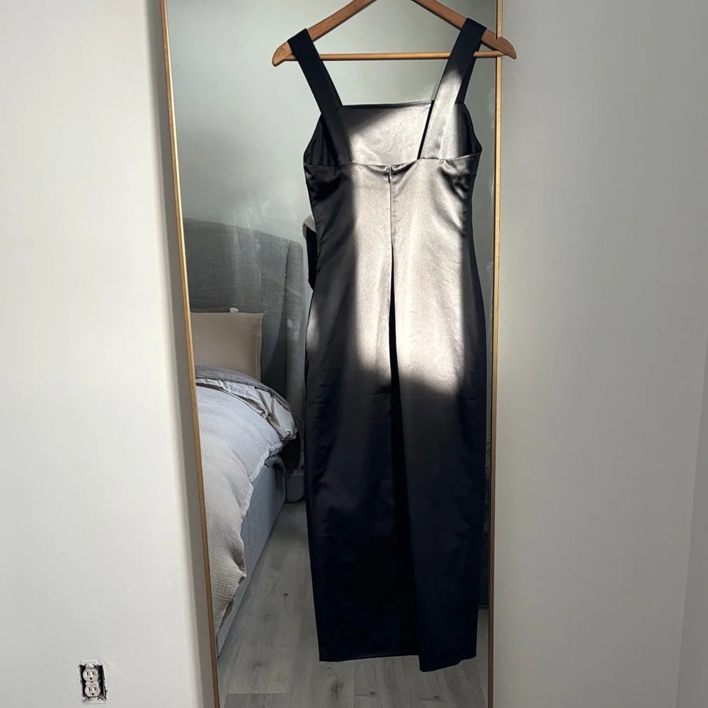 Babaton Black Satin Dress - Picture 3 of 6